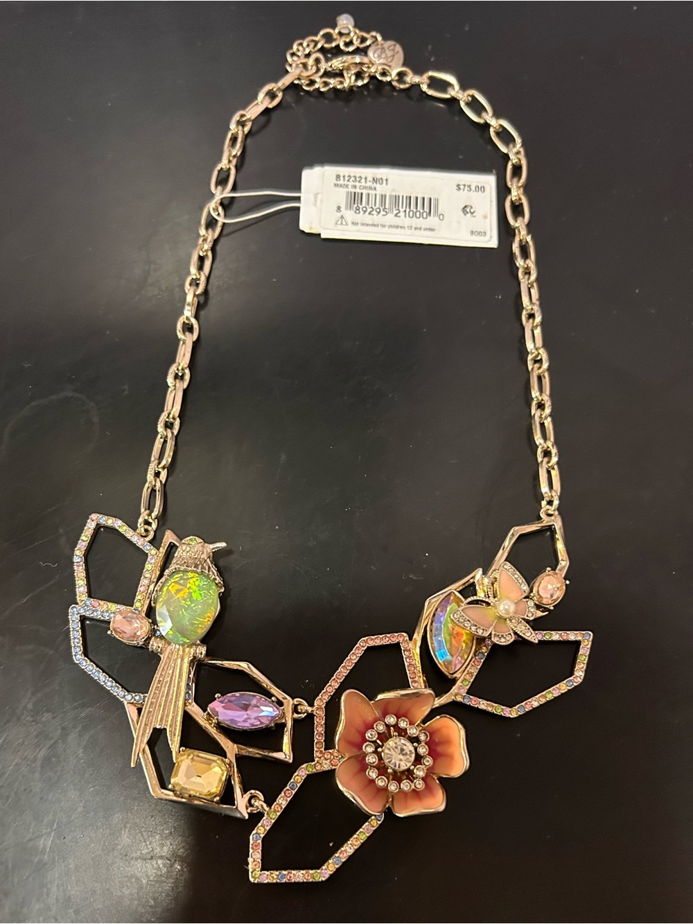Betsey Johnson Hummingbird Necklace (NWT)